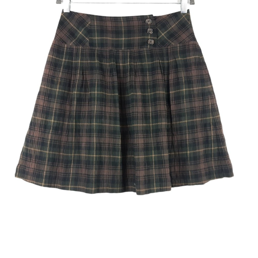Cabi Show Stopper Plaid Skirt Size 4